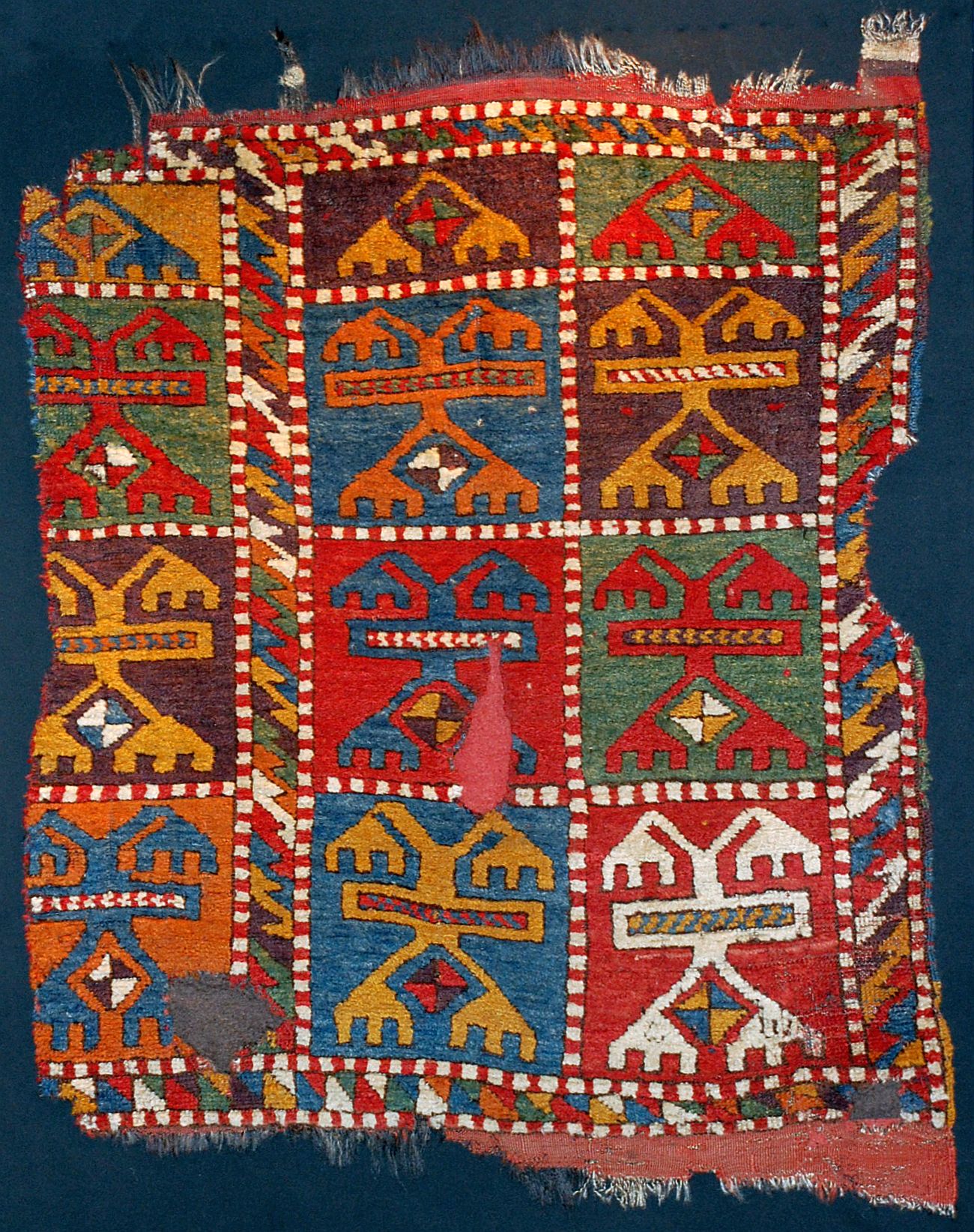 Antique Konya Karacadağ-Işıklar carpet, Early 19th century, Central Anatolia